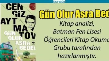 G&Uuml;N OLUR ASRA BEDEL KİTAP ANALİZİ