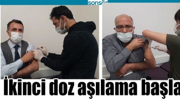 İKİNCİ DOZ AŞILAMA BAŞLADI