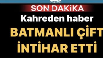 BATMANLI &Ccedil;İFT İNTİHAR ETTİ