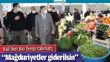 VALİ&rsquo;DEN ALO TEVŞO TALİMATI