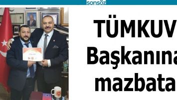 T&Uuml;MKUV BAŞKANINA MAZBATA
