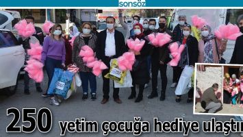 250 YETİM &Ccedil;OCUĞA HEDİYE ULAŞTIRILDI