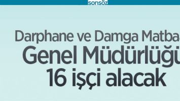 İŞKUR &Uuml;ZERİ 16 İŞ&Ccedil;İ ALINACAK