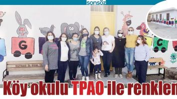 K&Ouml;Y OKULU TPAO İLE RENKLENDİ