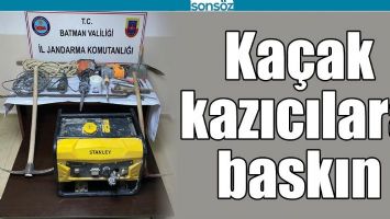 BATMAN'DA KA&Ccedil;AK KAZICILARA BASKIN
