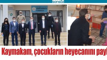 KAYMAKAM, &Ccedil;OCUKLARIN HEYECANINI PAYLAŞTI