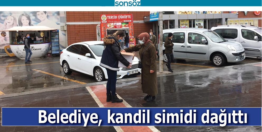 BELEDİYE, KANDİL SİMİDİ DAĞITTI