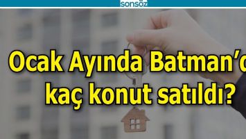 T&Uuml;İK, BATMAN RAKAMLARINI PAYLAŞTI;