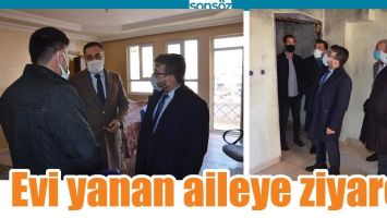 EVİ YANAN AİLEYE ZİYARET