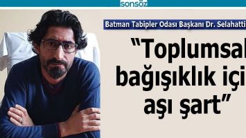 &ldquo;TOPLUMSAL BAĞIŞIKLIK İ&Ccedil;İN AŞI ŞART&rdquo;