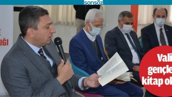 VALİ, GEN&Ccedil;LERLE KİTAP OKUDU