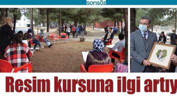 RESİM KURSUNA İLGİ ARTIYOR