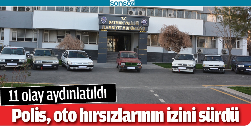 BATMAN'DA 11 OLAY AYDINLATILDI