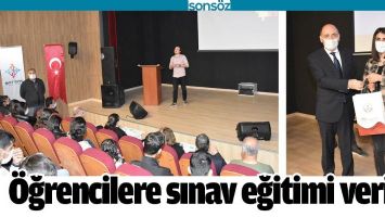 &Ouml;ĞRENCİLERE SINAV EĞİTİMİ VERİLDİ