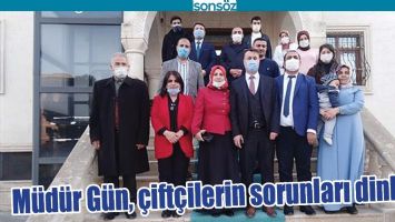 M&Uuml;D&Uuml;R G&Uuml;N, &Ccedil;İFT&Ccedil;İLERİN SORUNLARI DİNLEDİ.