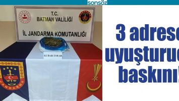 3 ADRESE UYUŞTURUCU BASKINI!