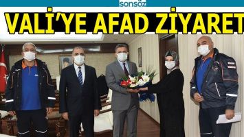 VALİ&rsquo;YE AFAD ZİYARETİ