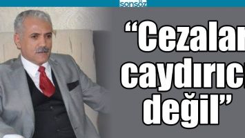 &ldquo;CEZALAR CAYDIRICI DEĞİL&rdquo;