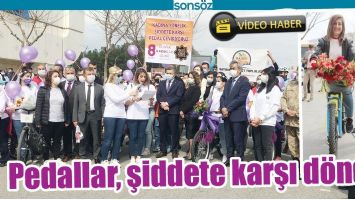 BATMAN'DA PEDALLAR, ŞİDDETE KARŞI D&Ouml;ND&Uuml;