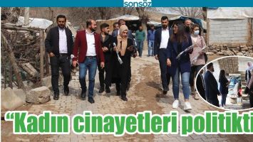 &ldquo;KADIN CİNAYETLERİ POLİTİKTİR&rdquo;