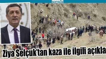 ZİYA SEL&Ccedil;UK'TAN KAZA İLE İLGİLİ A&Ccedil;IKLAMA