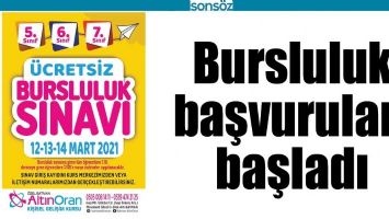 BURSLULUK BAŞVURULARI BAŞLADI