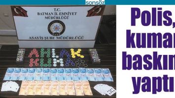 POLİS, KUMAR BASKINI YAPTI