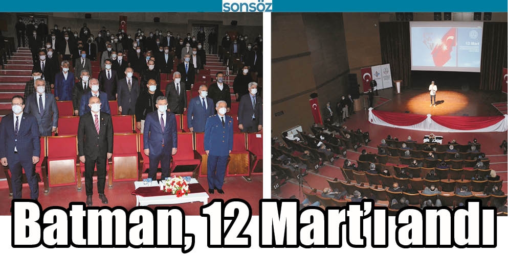 BATMAN, 12 MART&rsquo;I ANDI