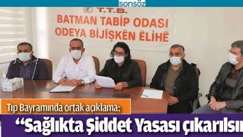 TIP BAYRAMINDA ORTAK A&Ccedil;IKLAMA