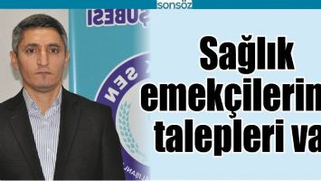 SAĞLIK EMEK&Ccedil;İLERİNİN TALEPLERİ VAR