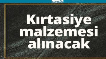 KIRTASİYE MALZEMESİ ALINACAK