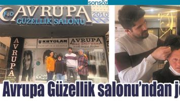 AVRUPA G&Uuml;ZELLİK SALONU&rsquo;NDAN JEST