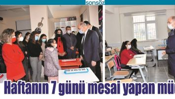 HAFTANIN 7 G&Uuml;N&Uuml; MESAİ YAPAN M&Uuml;D&Uuml;R
