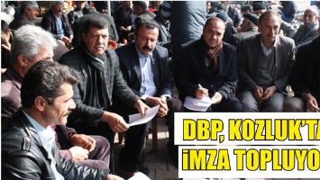 DBP, KOZLUK&rsquo;TA İMZA TOPLUYOR