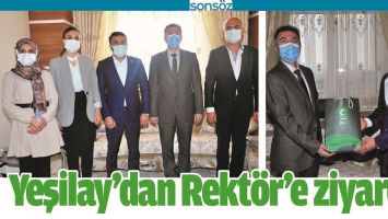YEŞİLAY&rsquo;DAN REKT&Ouml;R&rsquo;E ZİYARET