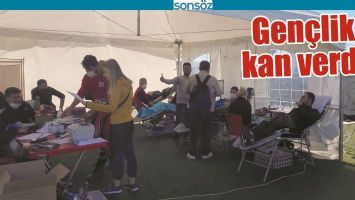 GEN&Ccedil;LİK KAN VERDİ