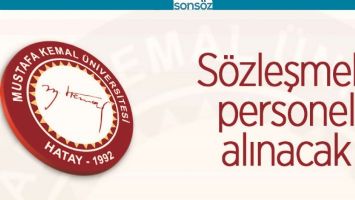 S&Ouml;ZLEŞMELİ PERSONEL ALINACAK