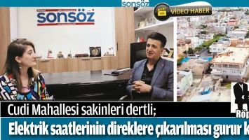 CUDİ MAHALLESİ SAKİNLERİ DERTLİ