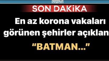 İLLERE G&Ouml;RE VAKA SAYILARI A&Ccedil;IKLANDI