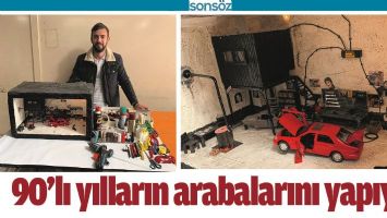 BATMAN'DA 90&rsquo;LI YILLARIN ARABALARINI YAPIYOR