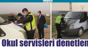 OKUL SERVİSLERİ DENETLENDİ