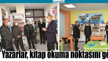 YAZARLAR, KİTAP OKUMA NOKTASINI GEZDİ