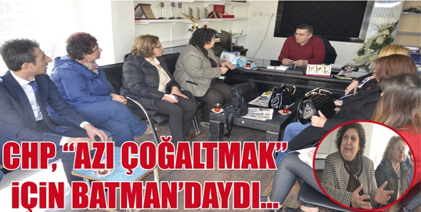 CHP, &ldquo;AZI &Ccedil;OĞALTMAK&rdquo; İ&Ccedil;İN BATMAN&rsquo;DAYDI...
