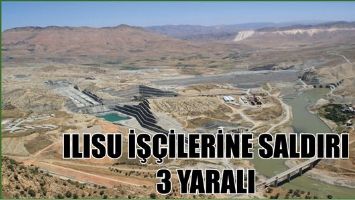 ILISU İŞ&Ccedil;İLERİNE SALDIRI 3 YARALI