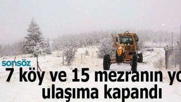 BATMAN'DA 7 K&Ouml;Y VE 15 MEZRANIN YOLU ULAŞIMA KAPANDI