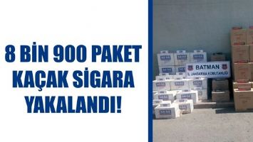 8 BİN 900 PAKET KA&Ccedil;AK SİGARA YAKALANDI!