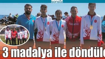 3 MADALYA İLE D&Ouml;ND&Uuml;LER