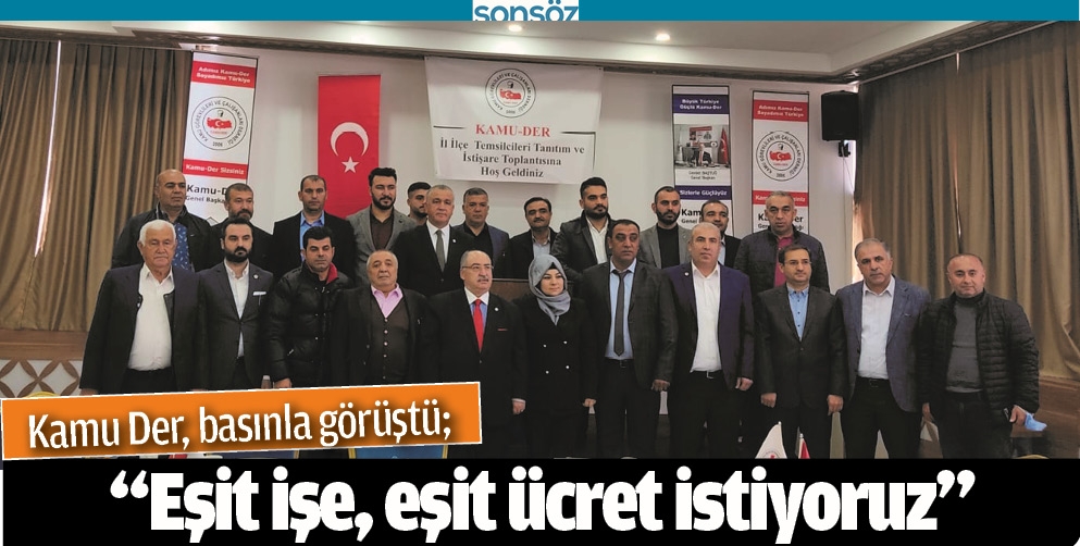 KAMU DER, BASINLA G&Ouml;R&Uuml;ŞT&Uuml;