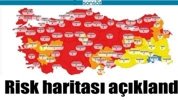 RİSK HARİTASI A&Ccedil;IKLANDI