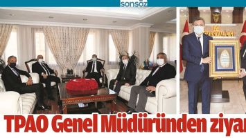 TPAO GENEL M&Uuml;D&Uuml;R&Uuml;NDEN ZİYARET